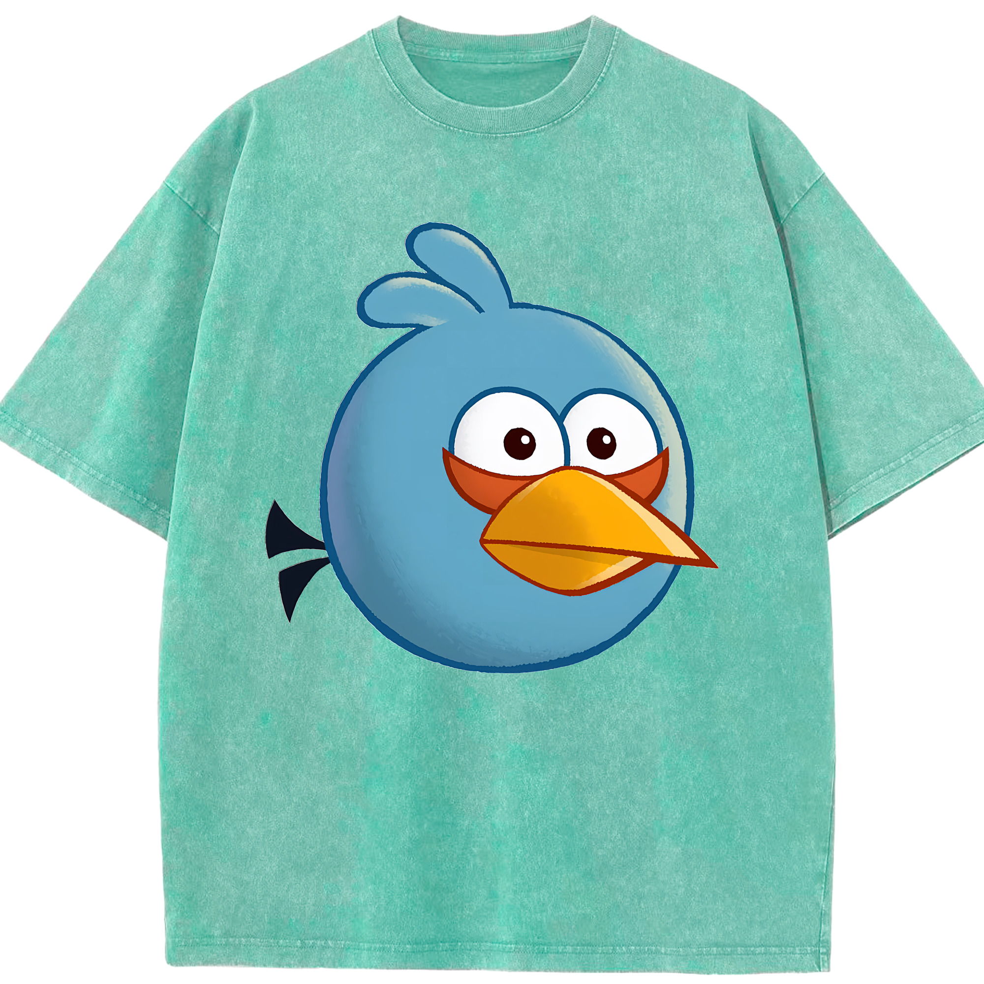 （画像用） Angry Birds アングリーバード 綿100% ヴィンテージ風 半袖Tシャツ（フロントプリント）